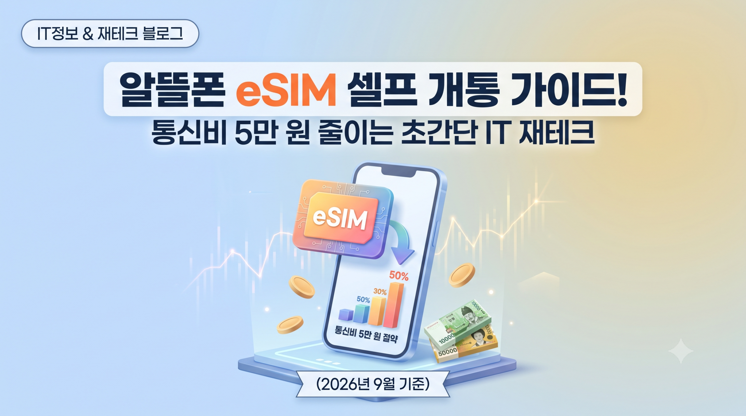 알뜰폰 eSIM 셀프개통 방법 및 주의사항