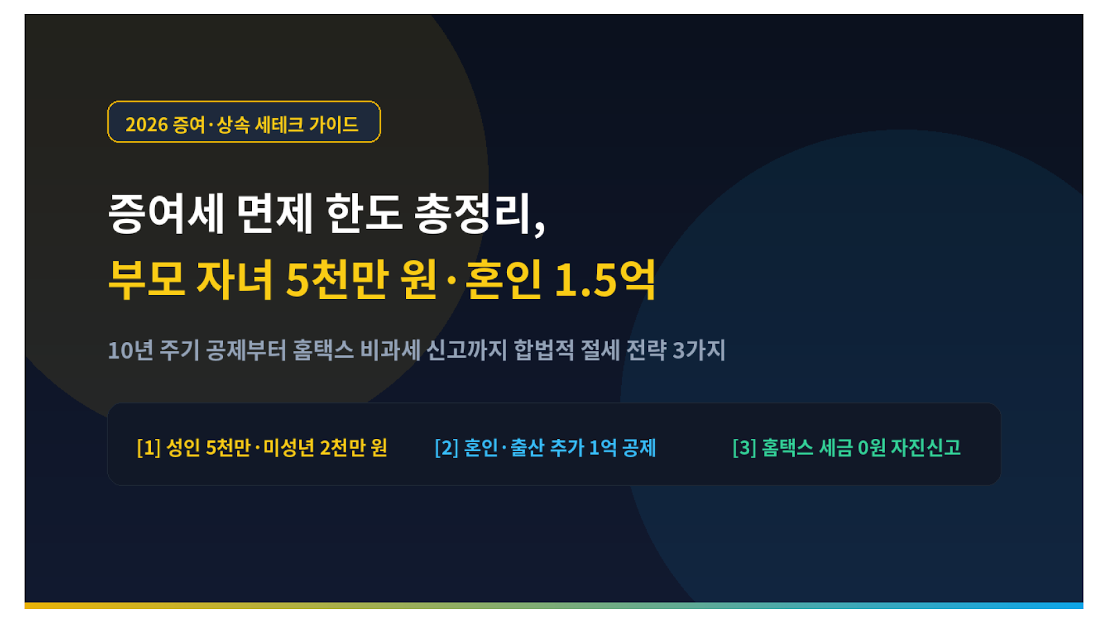 증여세 면제 한도 부모 자녀 혼인 비과세 미니멀 썸네일